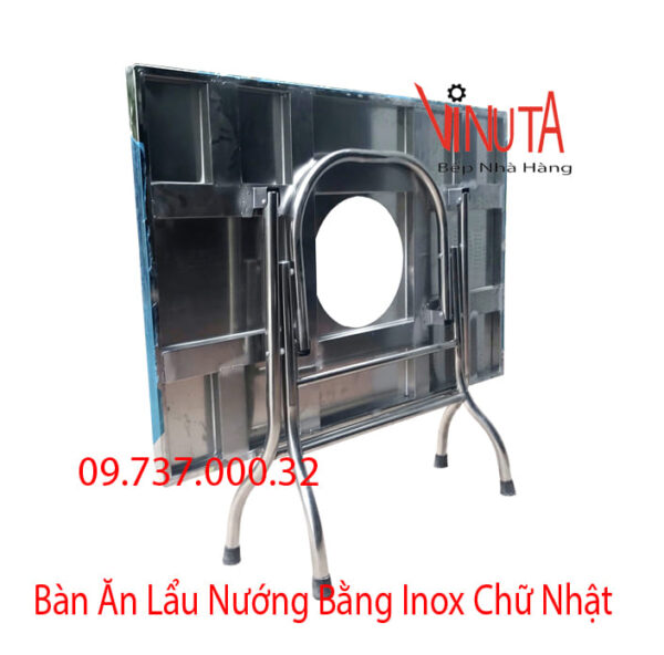 bàn inox ăn lẩu nướng | bàn ăn inox ăn lẩu nướng ngoài trời giá rẻ, uy tín, chất lượng, - Ảnh 2