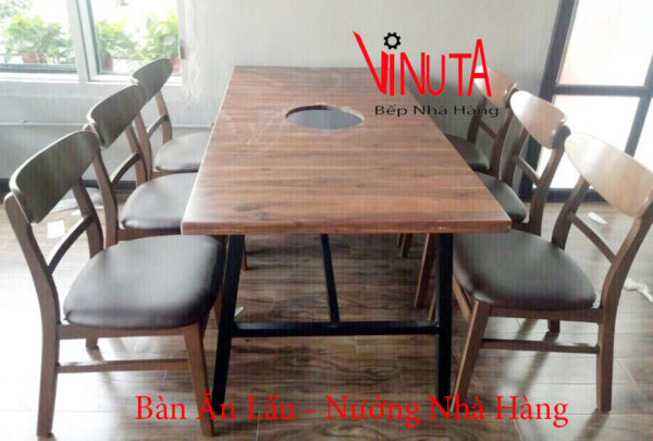 bàn ăn gỗ | bàn ăn mặt gỗ chân sắt | bộ bàn ăn mặt gỗ chân sắt uy tín, chất lượng - Ảnh 8