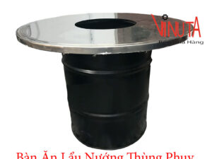 Bàn thùng phi, bộ bàn ghế làm bằng thùng phuy giá rẻ, chất lượng