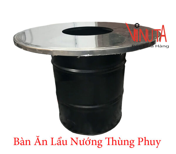 Bàn thùng phi, bộ bàn ghế làm bằng thùng phuy giá rẻ, chất lượng