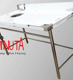 Alternative view of mua bàn sơ chế có lỗ nhỏ dùng trong nhà hàng, quán ăn, bếp công nghiệp