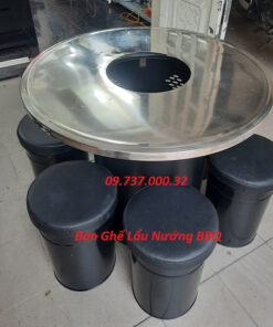 Bàn ghế lẩu nướng BBQ, bếp nướng BBQ hàn quốc, bếp nướng tại bàn