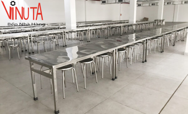 bàn ăn inox giá rẻ, uy tín, chất lượng, chuyên dùng nhà hàng, nhà ăn - Ảnh 10