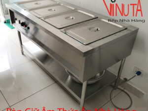 bàn hâm nóng thức ăn nhà hàng, quán ăn, khu công nghiệp chất lượng