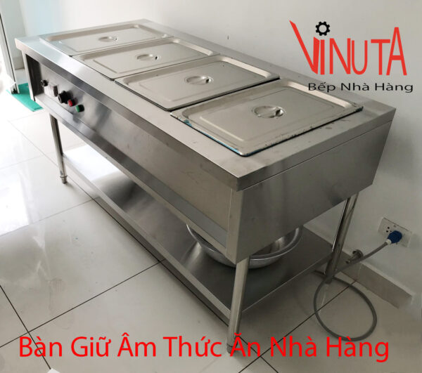 bàn hâm nóng thức ăn nhà hàng, quán ăn, khu công nghiệp chất lượng