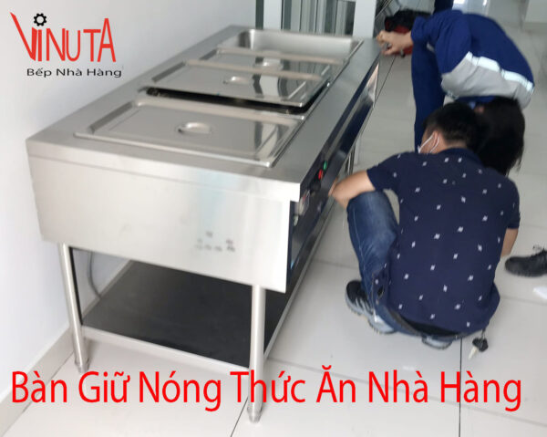 bàn hâm nóng thức ăn nhà hàng, quán ăn, khu công nghiệp chất lượng - Ảnh 13