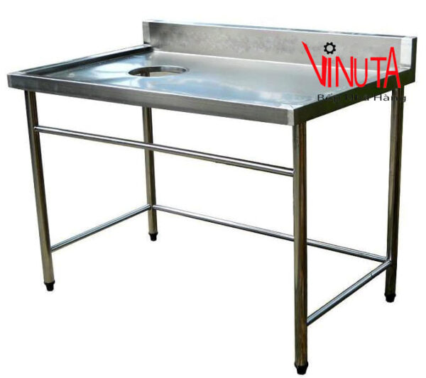 mua bàn sơ chế có lỗ nhỏ dùng trong nhà hàng, quán ăn, bếp công nghiệp - Ảnh 4