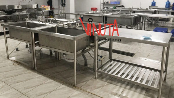 mua Bàn sơ chế inox 2 tầng bếp nhà hàng, bếp công nghiệp giá rẻ, uy tín, chất lượng - Ảnh 8