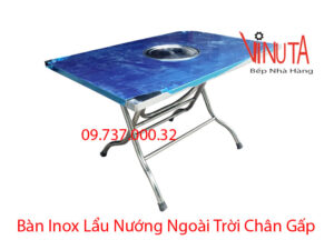 bàn inox ăn lẩu nướng | bàn ăn inox ăn lẩu nướng ngoài trời giá rẻ, uy tín, chất lượng,
