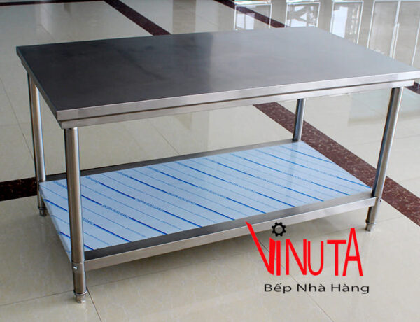 mua Bàn sơ chế inox 2 tầng bếp nhà hàng, bếp công nghiệp giá rẻ, uy tín, chất lượng - Ảnh 6
