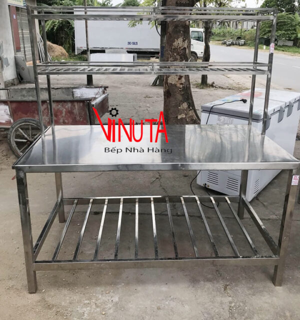 mua bàn inox sơ chế thực phẩm bếp nhà hàng, bếp công nghiệp uy tín, chất lượng - Ảnh 12