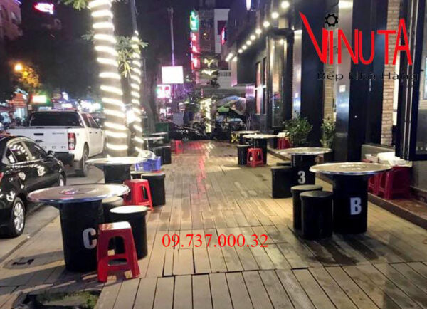 Bàn thùng phi, bộ bàn ghế làm bằng thùng phuy giá rẻ, chất lượng - Ảnh 4