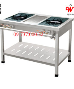 Bếp Gas 2 họng Hàn, Bếp khò, khè ga đôi, 2 vùng nấu nhà hàng