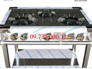Bếp Gas công nghiệp Hàn Quốc, bếp xào 2 họng lớn 1 họng nhỏ