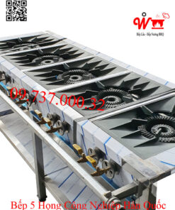 Alternative view of Bếp 5 họng Hàn Quốc công nghiệp dùng gas, bếp xào, bếp khè