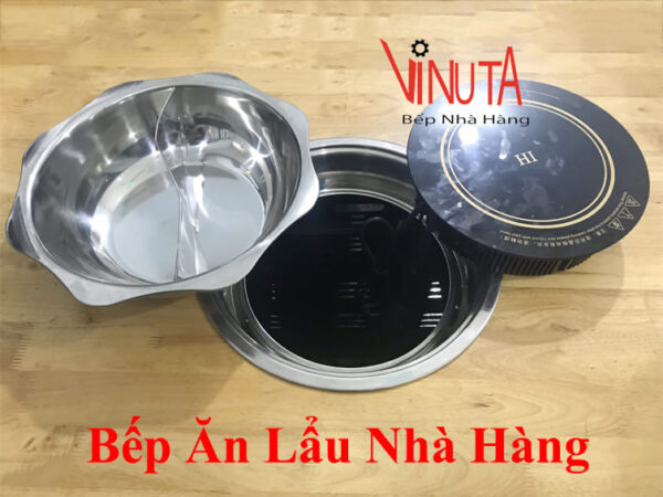 bếp lẩu âm bàn | bộ bếp lẩu hình tròn âm bàn nhà hàng | bếp lẩu quán ăn - Ảnh 2