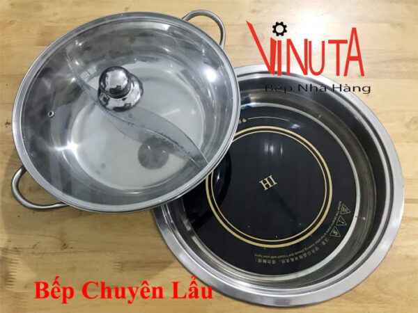 bếp lẩu âm bàn | bộ bếp lẩu hình tròn âm bàn nhà hàng | bếp lẩu quán ăn - Ảnh 3