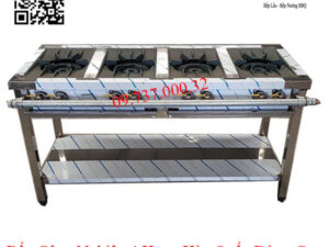 Bếp công nghiệp 4 họng Hàn Quốc dùng Gas, Bếp xào, khè Ga