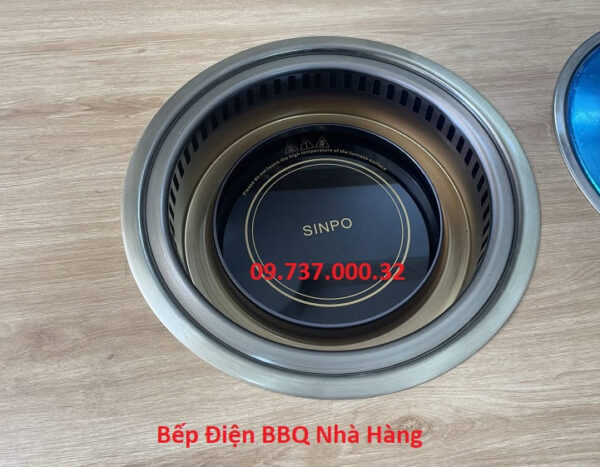 Bếp lẩu nướng điện âm bàn, bếp lẩu nướng BBQ nhà hàng sang trọng - Ảnh 6