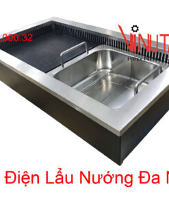 Alternative view of bếp lẩu nướng 2 trong 1 | nồi lẩu nướng điện đa năng 2 trong 1 nhà hàng giá rẻ
