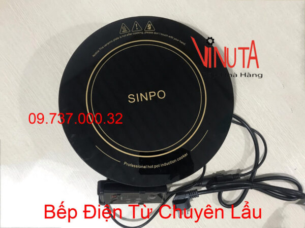 Bếp từ âm bàn, Bếp điện từ đơn tròn chuyên dùng nấu lẩu nhà hàng giá rẻ - Ảnh 5