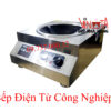 Bếp từ công nghiệp, bếp điện từ đơn mặt lõm dùng chảo công nghiệp 5500w