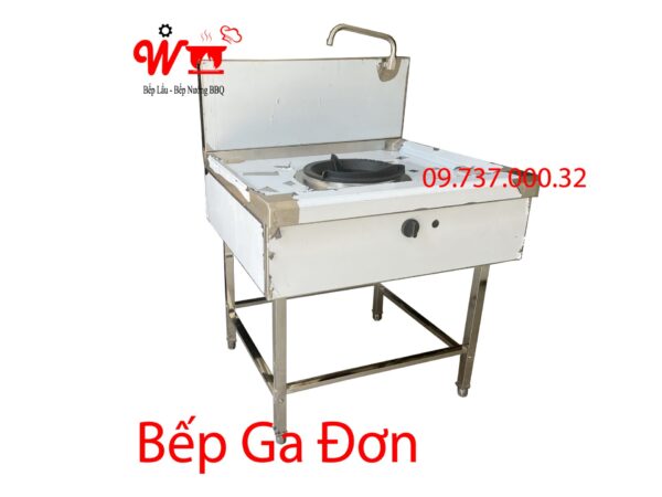 Bếp gas công nghiệp 1 họng nấu, bếp Ga inox đơn gia đình một đầu nấu, giá rẻ, bền, đẹp - Ảnh 5