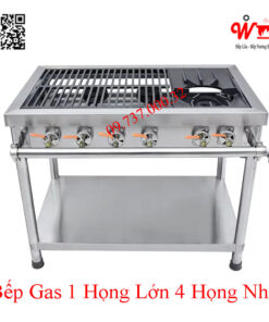 Bếp Gas 1 họng lớn 4 họng nhỏ, Bếp khè, Khò Hàn Công Nghiệp