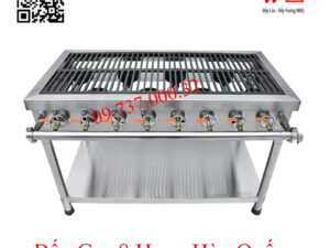 Bếp gas 8 họng công nghiệp Hàn Quốc, bếp xào nhỏ, bền, đẹp
