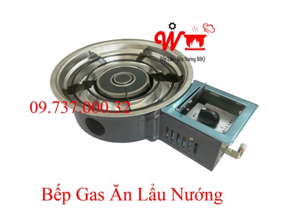 Bếp lẩu nướng gas BBQ âm bàn, giá rẻ, chất lượng tốt, bền, đẹp dùng Ga - Ảnh 2