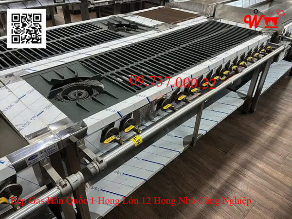 Bếp 1 họng lớn 12 họng nhỏ công nghiệp Hàn Quốc dùng gas, Bếp Xào, Khè Ga - Ảnh 7