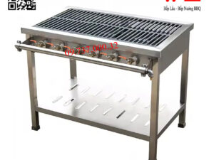 Bếp Gas 6 Họng, Bếp Hàn Quốc Công Nghiệp dùng Gas 6 Họng Nhỏ