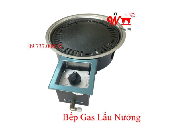 Bếp lẩu nướng gas BBQ âm bàn, giá rẻ, chất lượng tốt, bền, đẹp dùng Ga - Ảnh 3