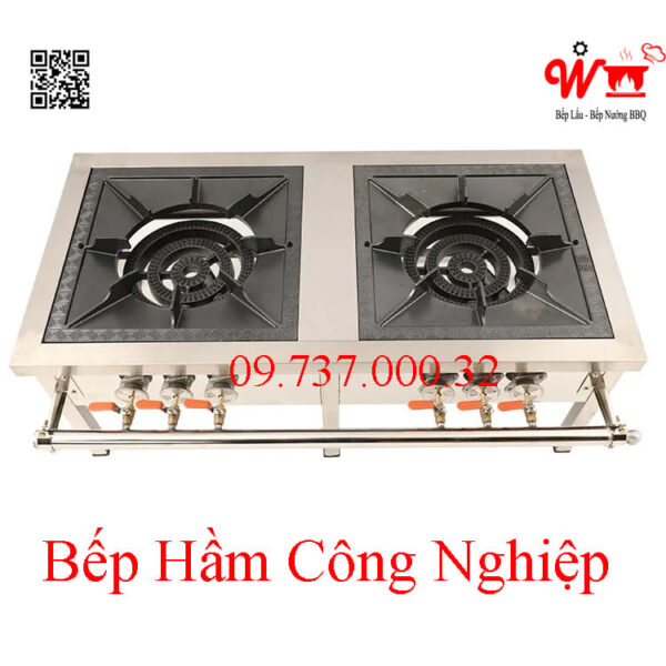 Bếp hầm 2 họng, Bếp khè, khò gas đôi công nghiệp Hàn Quốc 3 vòng lửa - Ảnh 6