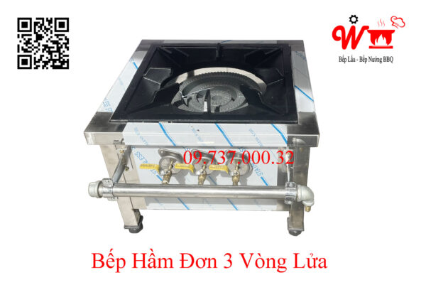 Bếp hầm đơn dùng Gas Hàn Quốc 3 Vòng lửa, bếp khò, khè Ga - Ảnh 3