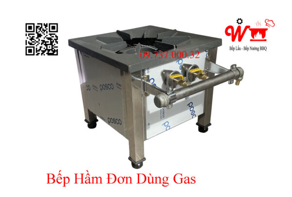 Bếp hầm đơn công nghiệp, bếp khè gas Hàn Quốc 1 họng nhỏ - Ảnh 9