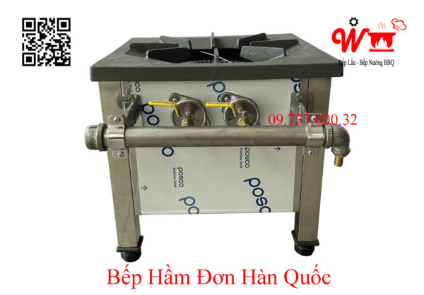 Bếp hầm đơn công nghiệp, bếp khè gas Hàn Quốc 1 họng nhỏ - Ảnh 8