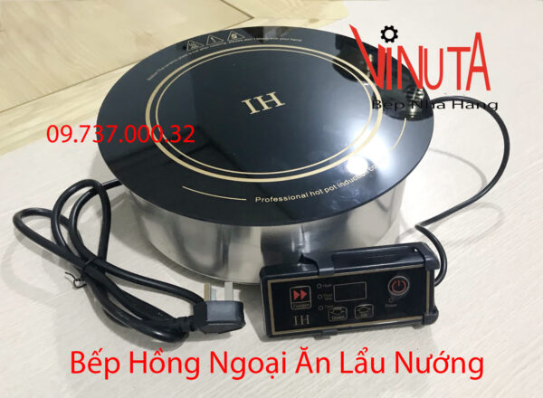 bếp hồng ngoại âm bàn | bếp hồng ngoại đơn hình tròn chuyên dùng nhà hàng - Ảnh 2