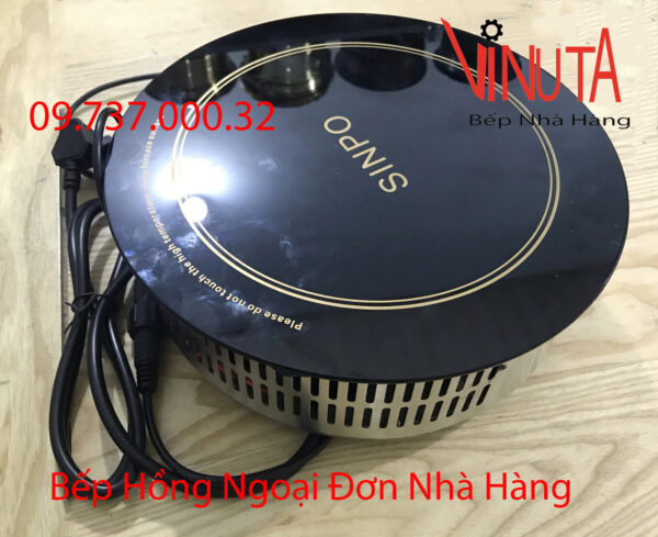 bếp hồng ngoại nhà hàng | Bếp Hồng ngoại Sinpo 2000w đơn tròn âm bàn nhà hàng