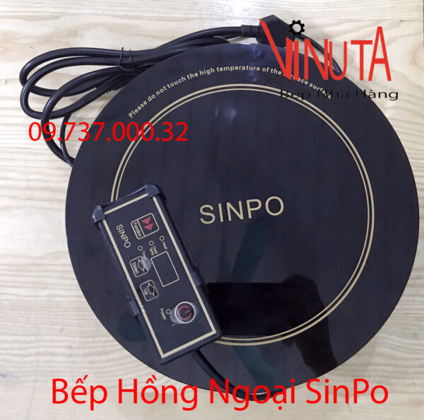 bếp hồng ngoại nhà hàng | Bếp Hồng ngoại Sinpo 2000w đơn tròn âm bàn nhà hàng - Ảnh 7