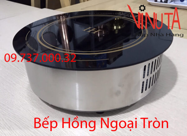 bếp hồng ngoại âm bàn | bếp hồng ngoại đơn hình tròn chuyên dùng nhà hàng - Ảnh 6