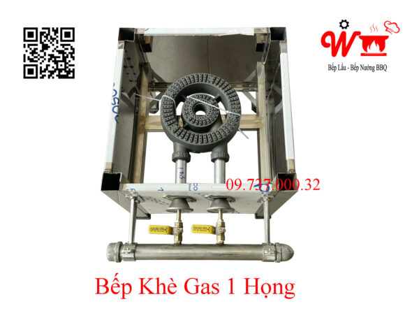 Bếp hầm đơn công nghiệp, bếp khè gas Hàn Quốc 1 họng nhỏ - Ảnh 5