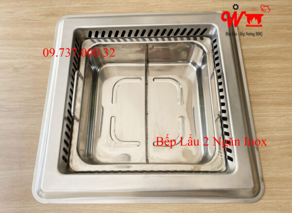 Bếp lẩu tự tiêu, khử khói mùi âm bàn, sang trọng, giống haidilao, hotpot - Ảnh 6