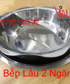bếp lẩu inox 2 ngăn | bộ bếp lẩu inox 2 ngăn nhà, hotpot, lẩu âm dương giá rẻ