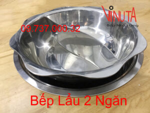 bếp lẩu inox 2 ngăn | bộ bếp lẩu inox 2 ngăn nhà, hotpot, lẩu âm dương giá rẻ