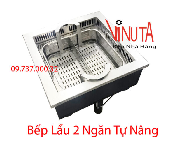 nồi lẩu tự nâng | bếp lẩu tự nâng lên hạ xuống, nồi lẩu tự hành, lẩu thang máy - Ảnh 2