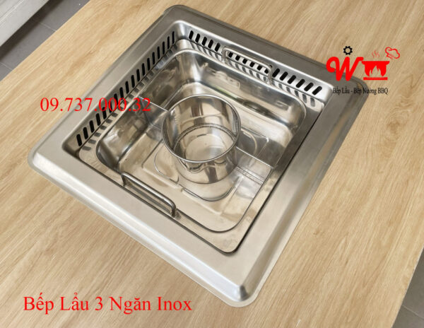 Bếp lẩu tự tiêu, khử khói mùi âm bàn, sang trọng, giống haidilao, hotpot - Ảnh 12