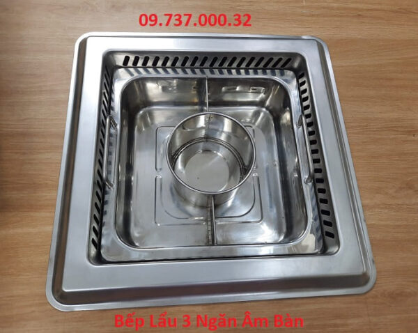Bếp từ lẩu tròn âm bàn, Bếp lẩu âm bàn nhà hàng chuyên lẩu chất lượng - Ảnh 4