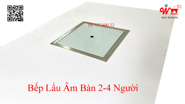 Bếp lẩu âm bàn nhỏ dùng cho 2 đến 4 người, bàn ăn nhỏ - Ảnh 4