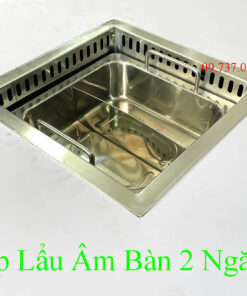 Bếp lẩu âm bàn nhỏ dùng cho 2 đến 4 người, bàn ăn nhỏ